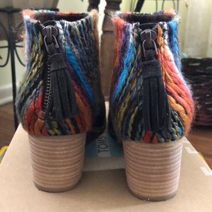 Toms Shoes - Toms Chocolate Multi Textile Boots Toms Shoes - Toms Chocolate Multi Textile Boots